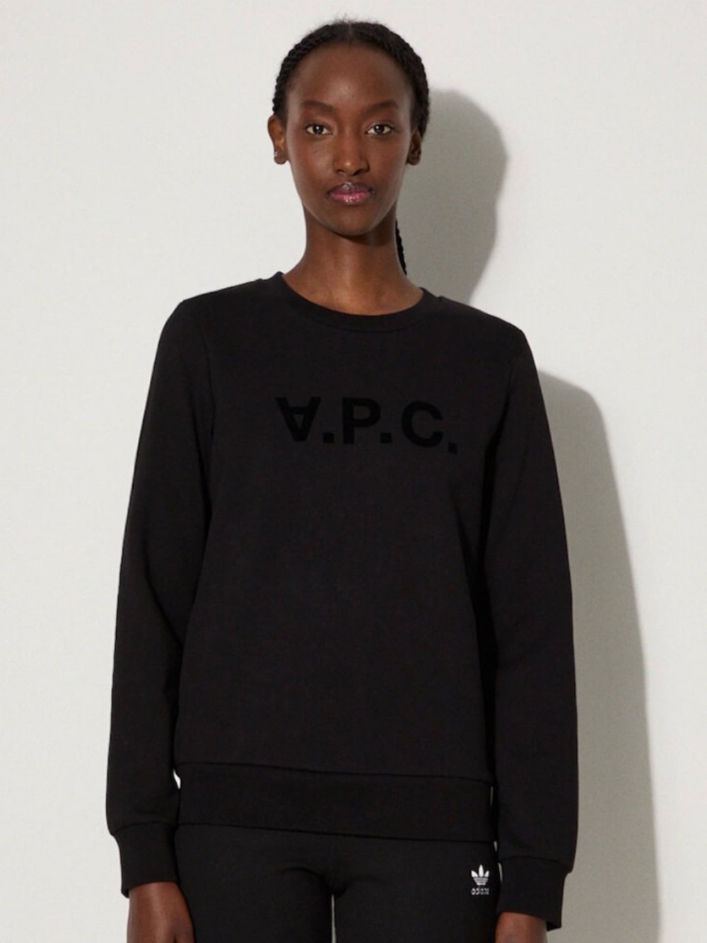 A.P.C. RUE MADAME PARIS WOMAN SWEATER VIVA BLACK Size M